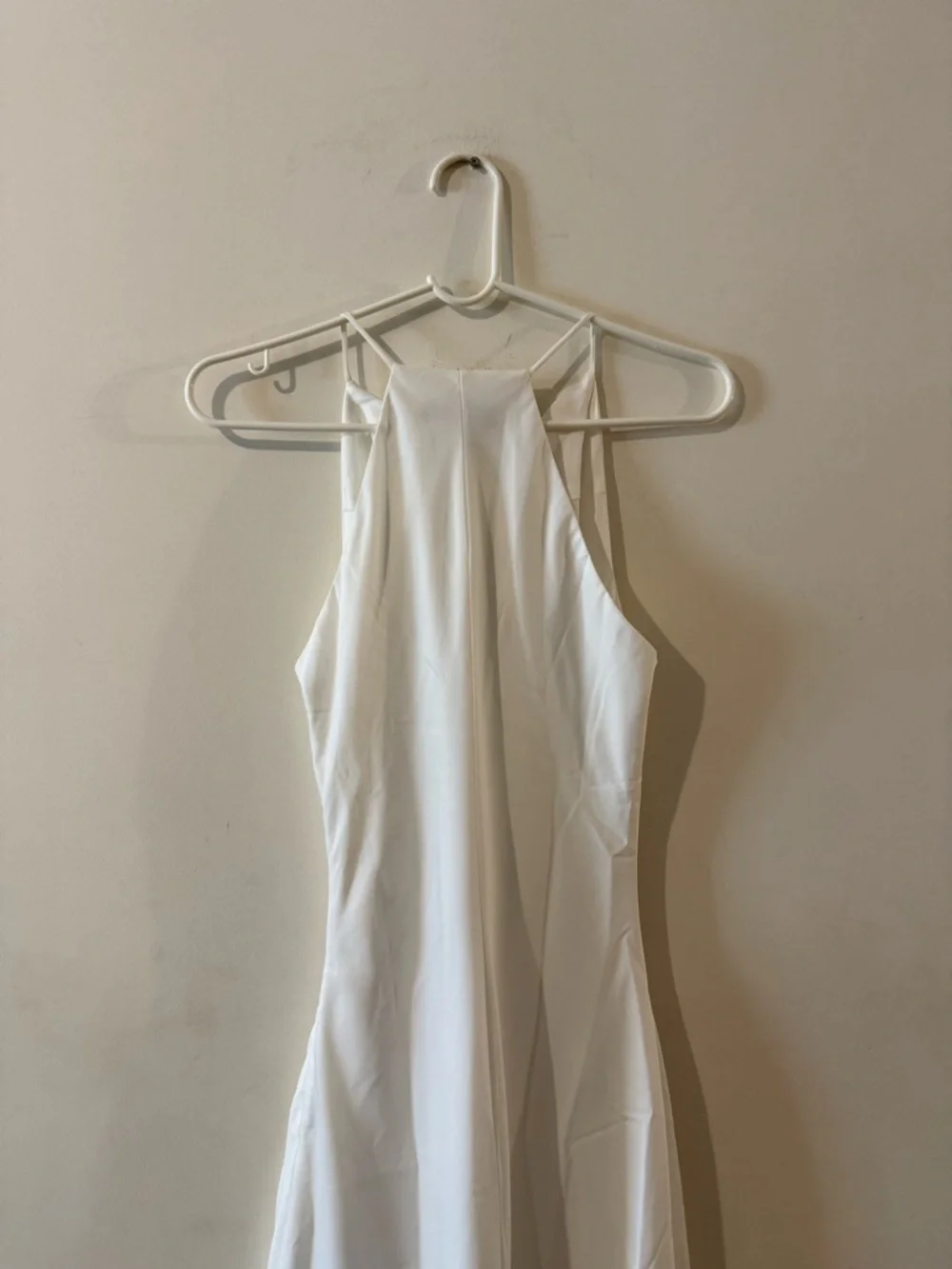 Lulu's white cowl neck halter dress - Picture 6 of 9